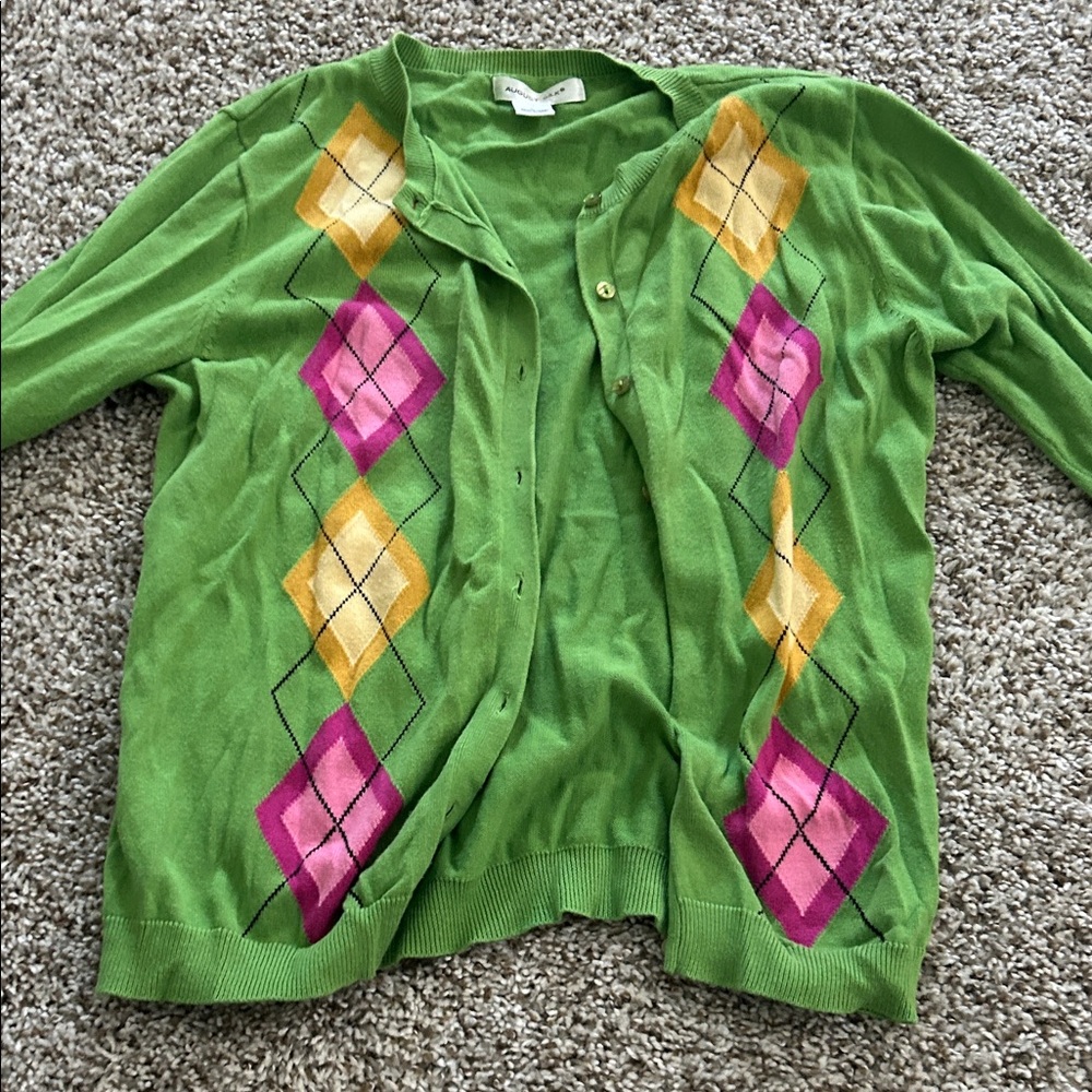 August Silk Vibrant Green Knitwear